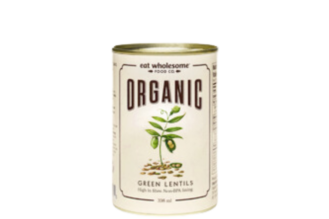 Canned Organic Green Lentils 
