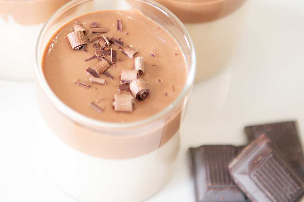 Chocolate and Peanut Butter Mousse in a Cup