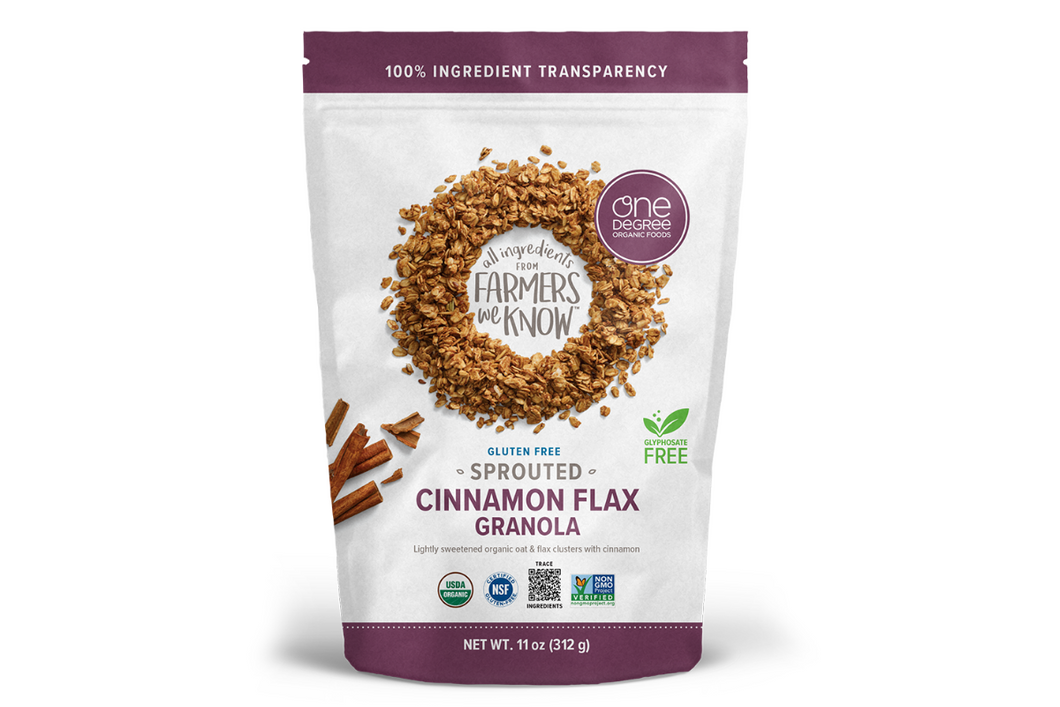 Cinnamon Flax Granola by One Degree Organic Foods